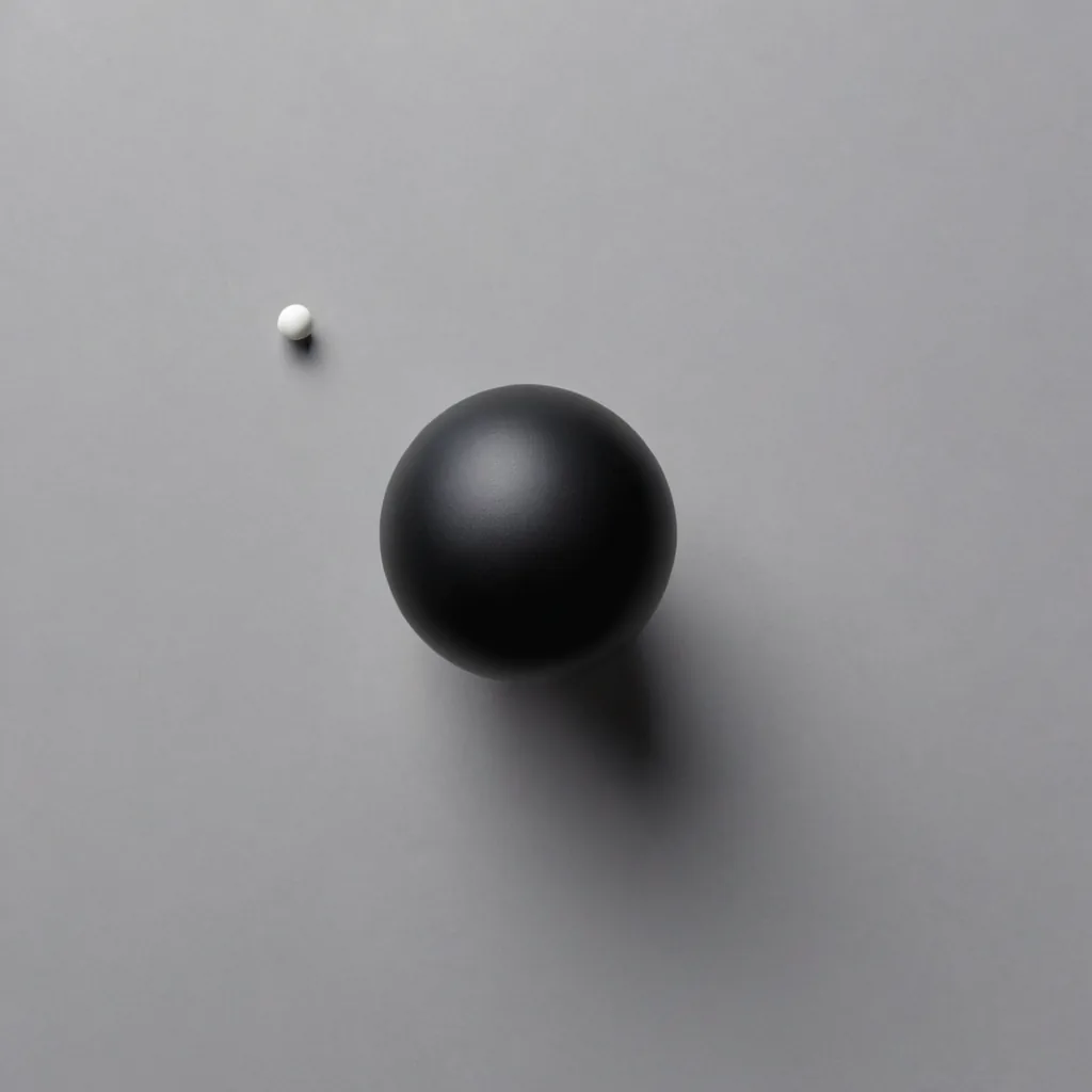 Two contrasting spheres representing the choice between deploying capital during a drawdown and staying continuously invested.