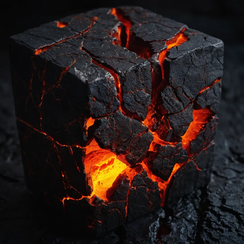 Glowing energy cracking through dark blocks, an image of capital flow breaking through regulatory bottlenecks.