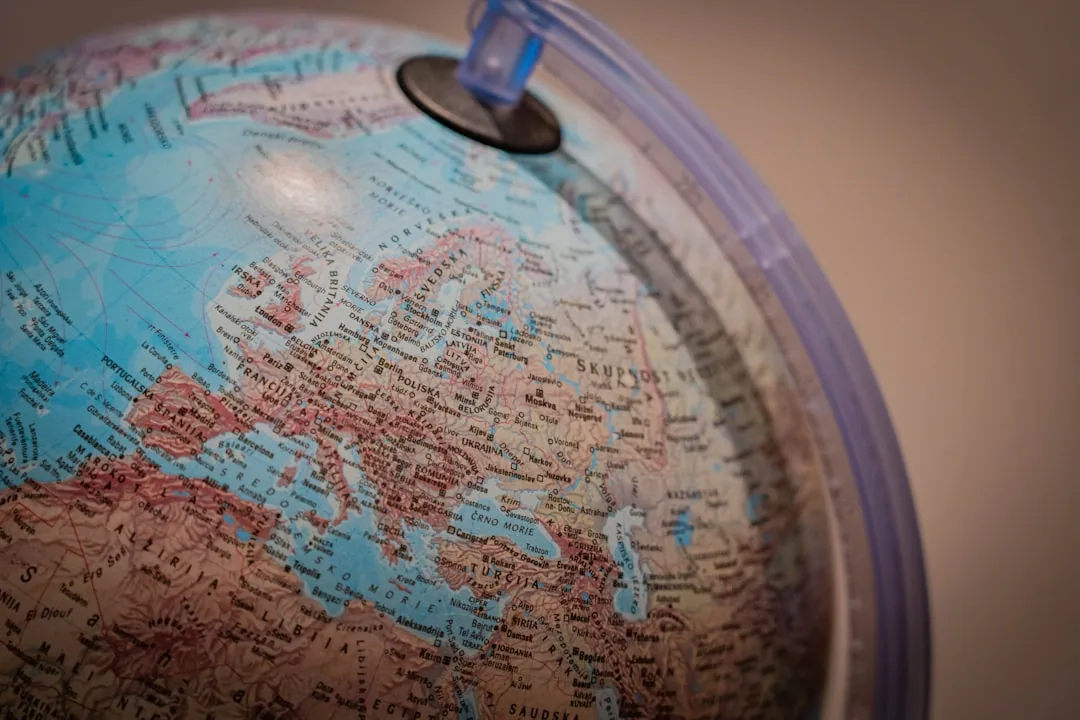 Conceptual illustration contrasting developed and emerging market international equity exposure