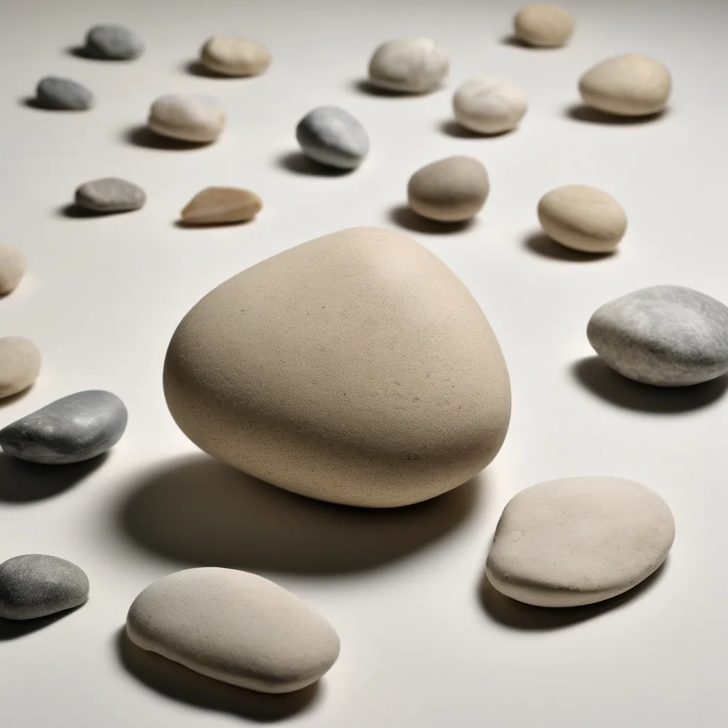 Stacked stones of increasing size, illustrating the asymmetry of compounding returns under leverage